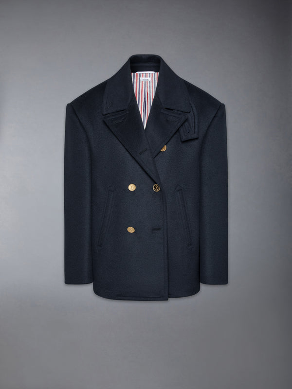 ZIBERLINE FINISH CASHMERE OVERSIZED PEACOAT - featured image