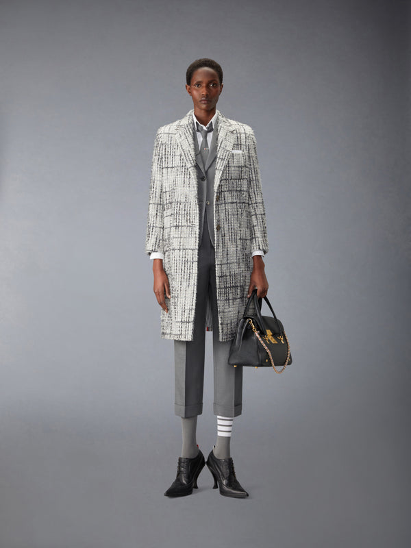 CASHMERE WAFFLE TWEED ELONGATED OVERCOAT - image 5