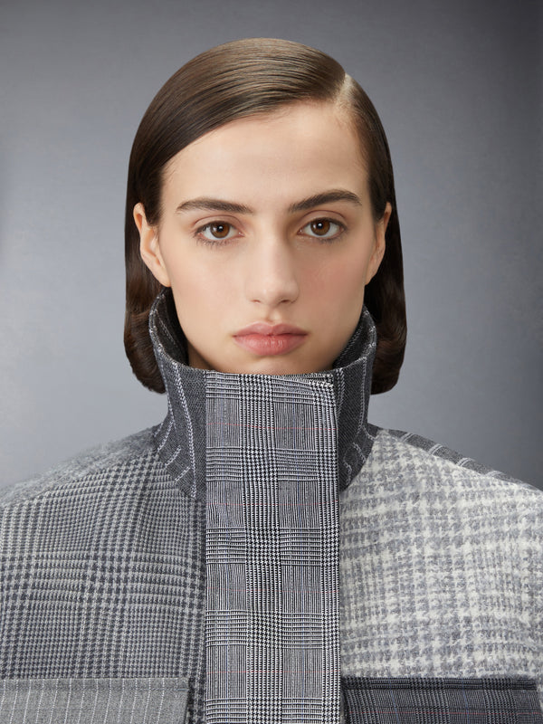 HIGH TWIST WOOL FUNMIX CROPPED TAILORED PARKA - image 7