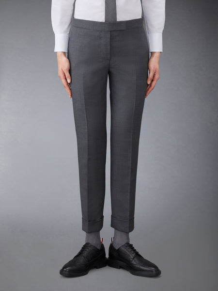 SUPER 120’S TWILL LOW RISE SKINNY TROUSER DARK GREY
