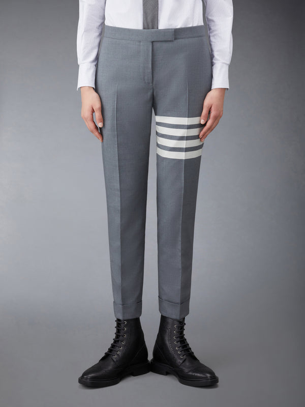 PLAIN WEAVE 4-BAR LOW RISE SKINNY TROUSER - featured image