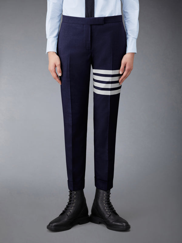 PLAIN WEAVE 4-BAR LOW RISE SKINNY TROUSER - featured image