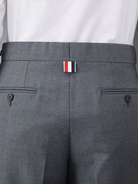 STEP TWILL SCHOOL UNIFORM 4-BAR LOW RISE SKINNY TROUSERS MED GREY