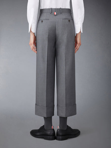 TWILL SACK TROUSERS MED GREY