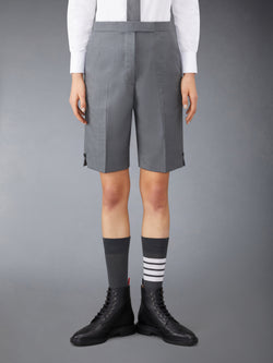 SUPER 120'S TWILL BACKSTRAP BERMUDA SHORTS