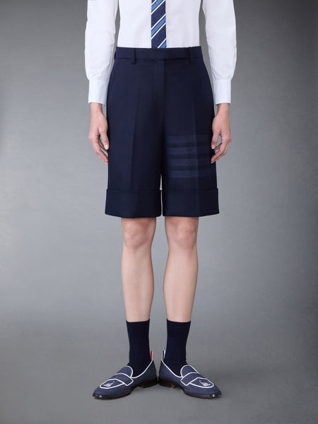 Flannel 4-Bar Sack Short NAVY