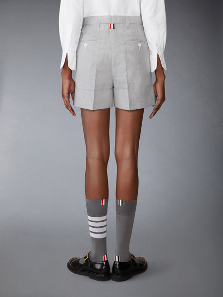 TONAL UNIVERSITY STRIPE SACK SHORTS LT GREY