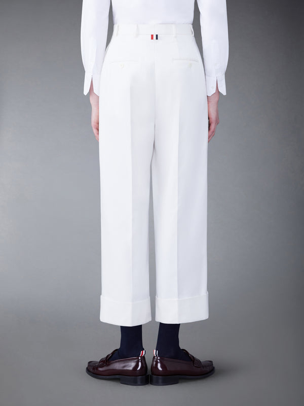COTTON CANVAS HIGH WAISTED TROUSER - image 2