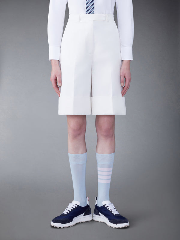 COTTON CANVAS HIGH WAISTED SHORTS - featured image