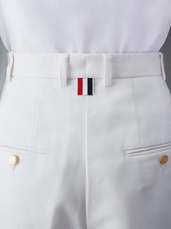 COTTON CANVAS HIGH WAISTED SHORTS - image 4