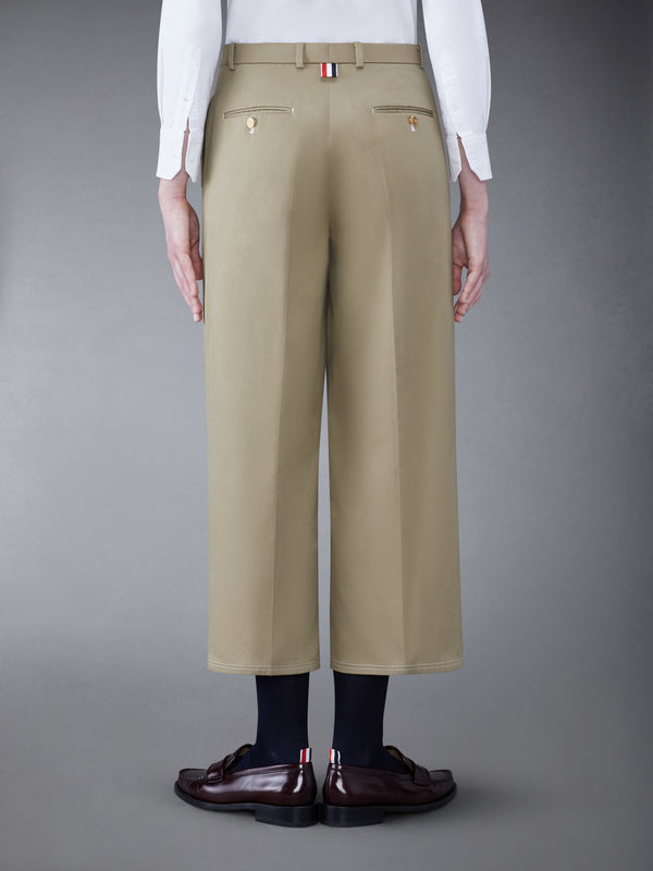 TWILL RELAXED PLEATED TROUSER - image 2