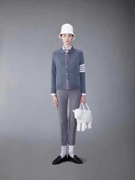 FRESCO LOW RISE CIGARETTE TROUSER MED GREY