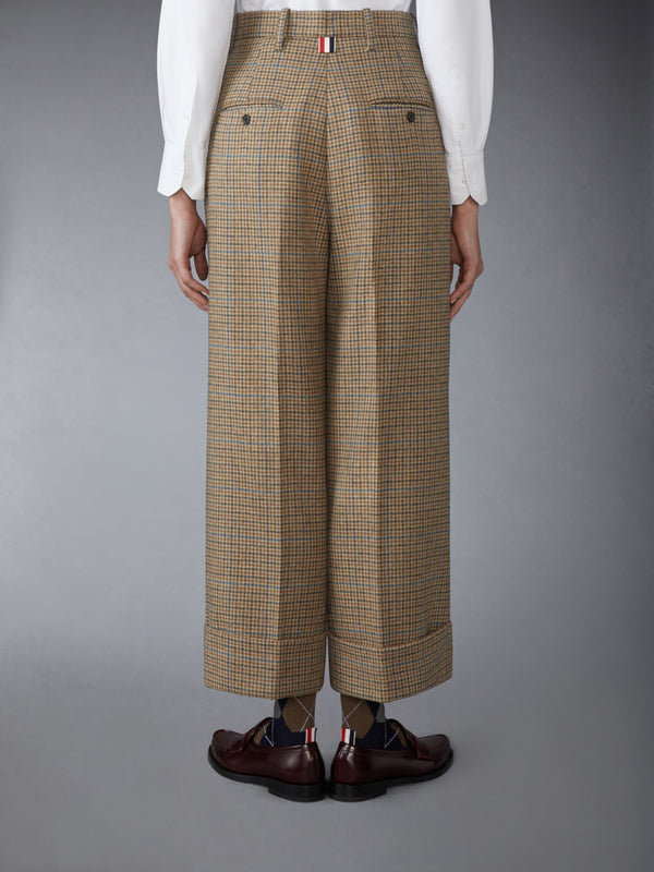 GUNCLUB CHECK CHEVIOT TWEED DOUBLE PLEAT TROUSER - image 2