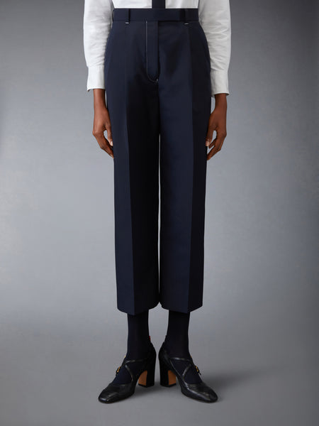 SCHOOL UNIFORM HIGH WAISTED TROUSERS NAVY