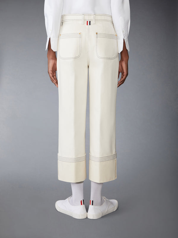 SELVEDGE DENIM WIDE LEG TROUSER - image 2