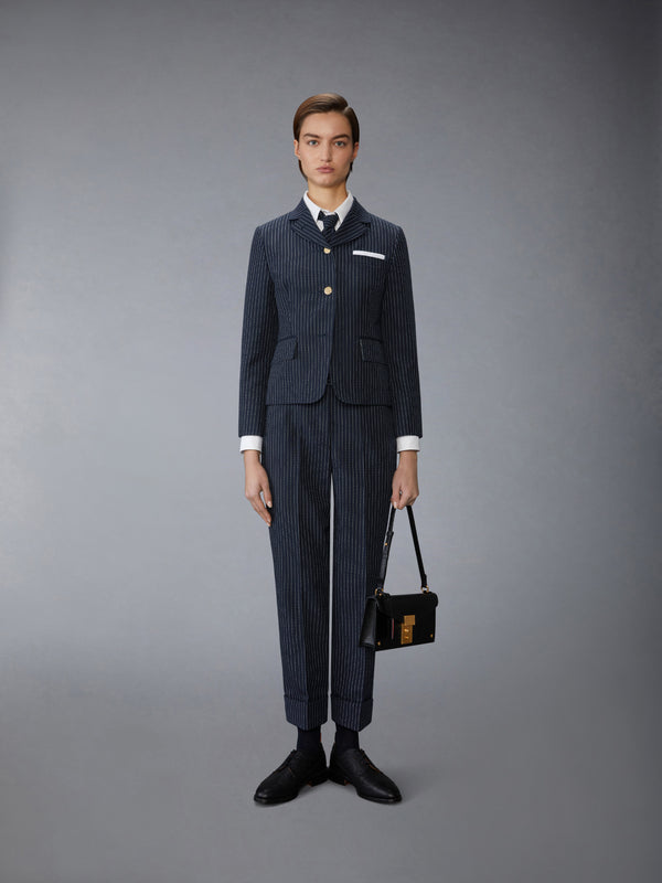 PINSTRIPE HIGH TWIST WOOL TROUSER - image 3