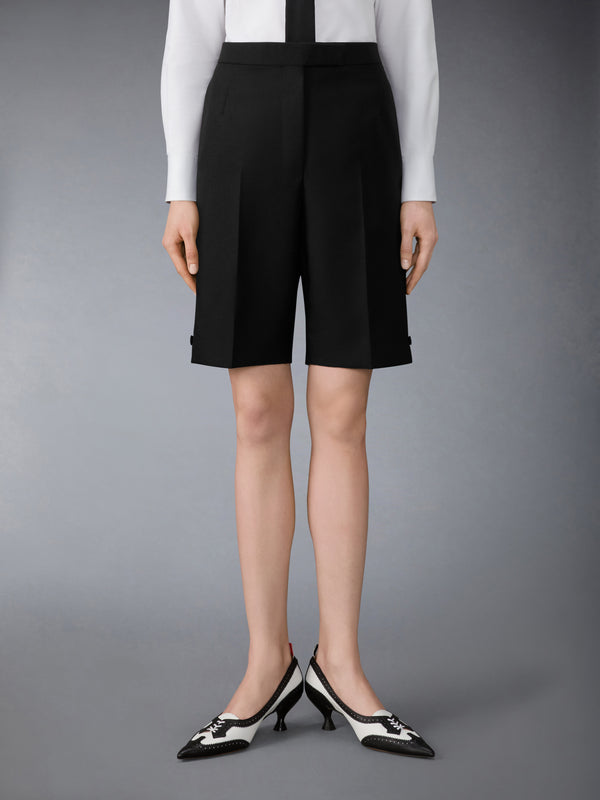 3-PLY WOOL MOHAIR BERMUDA SHORTS - image 1