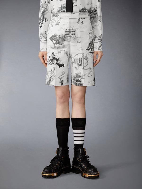 CANVAS HECTOR TOILE BERMUDA SHORTS - image 1