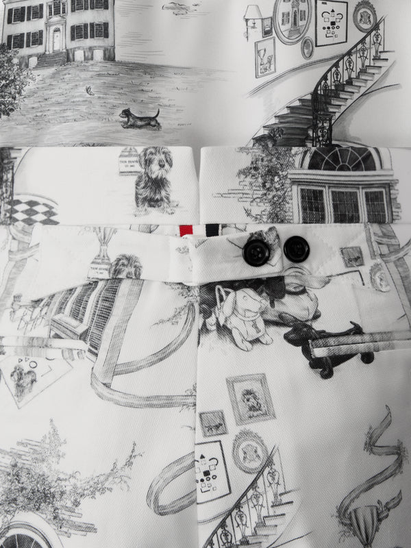 CANVAS HECTOR TOILE BERMUDA SHORTS - image 3