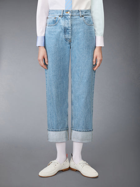 SELVEDGE DENIM JEANS LIGHT BLUE