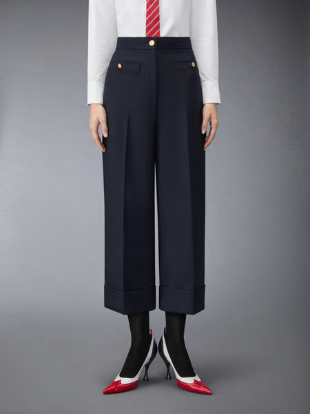 HOPSACK SUITING TROUSER NAVY