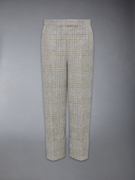 HUNTING TWEED BACKSTRAP TROUSER BLK/WHT