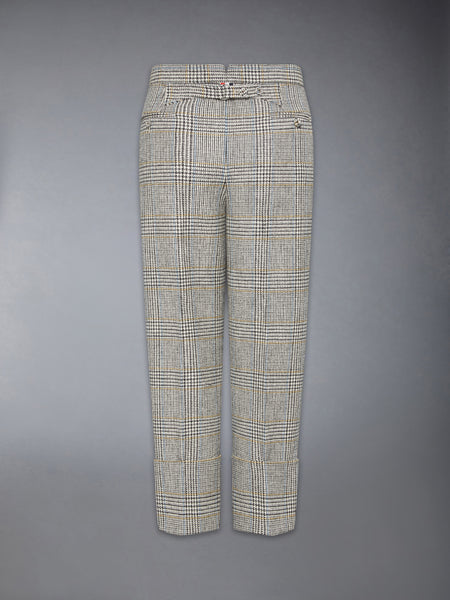 HUNTING TWEED BACKSTRAP TROUSER BLK/WHT