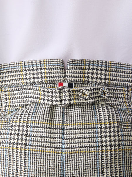 HUNTING TWEED BACKSTRAP TROUSER BLK/WHT