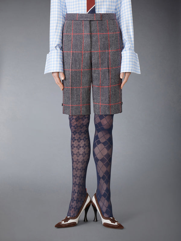 OVERSIZED CHECK HUNTING TWEED BERMUDA SHORT - image 1