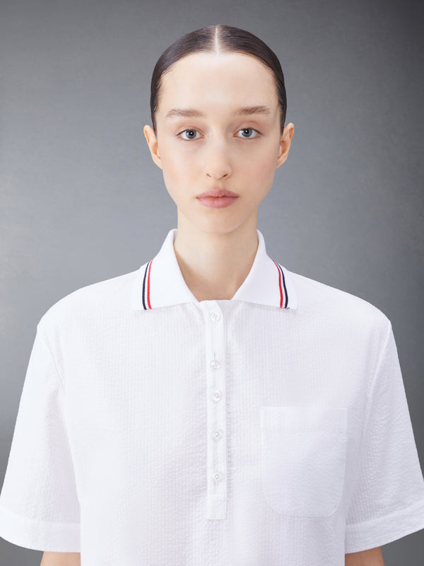 SEERSUCKER POLO SHIRT - image 5