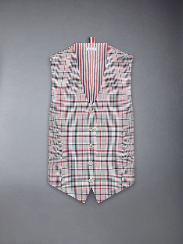 PLAID CHECK COOL WOOL VEST - featured image