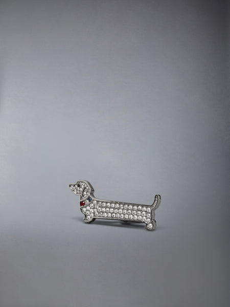 STERLING SILVER CRYSTLAL LIMOUSINE HECTOR TIE BAR SILVER