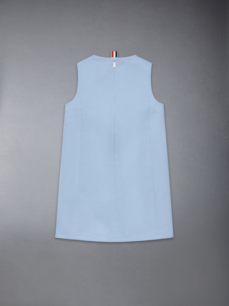 CHILDREN'S CANVAS BABY DOLL DRESS LIGHT BLUE