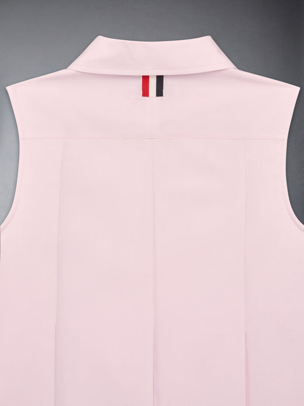 CHILDREN'S SOLID POPLIN WIDE PLEATED SHIRTDRESS - image 3