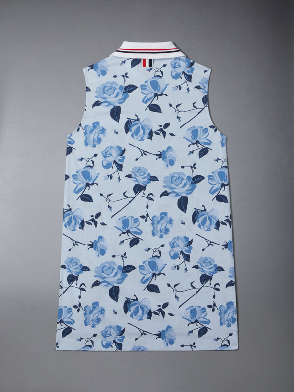 POPLIN ROSE FLORAL POLO DRESS - image 3