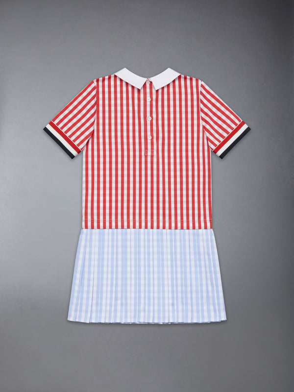 CHILDREN'S GINGHAM CHECK POPLIN PLEAT DRESS - image 2