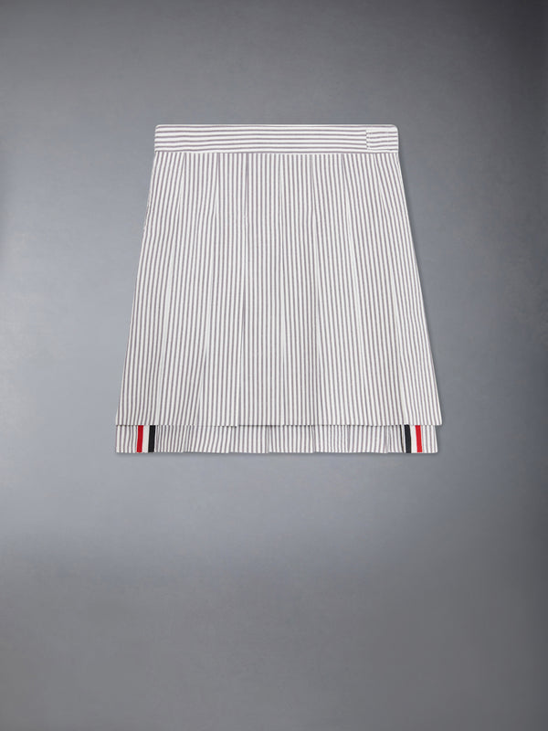 CHILDREN'S SEERSUCKER PLEATED MINI SKIRT - featured image