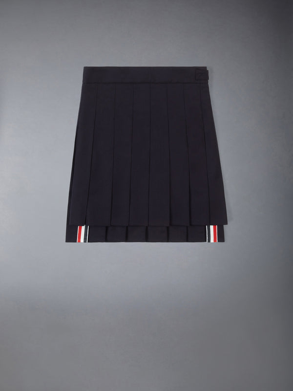 KID'S TWILL WOOL MINI PLEATED SKIRT - featured image