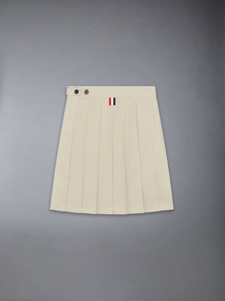 CHILDREN'S TYPEWRITER PLEATED MINI SKIRT KHAKI