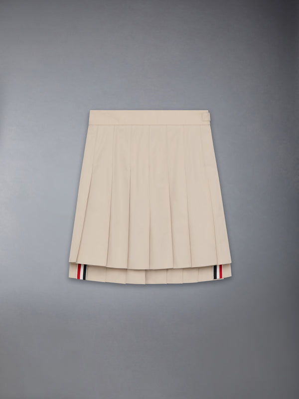 COTTON SUITING PLEATED MINI SKIRT - featured image