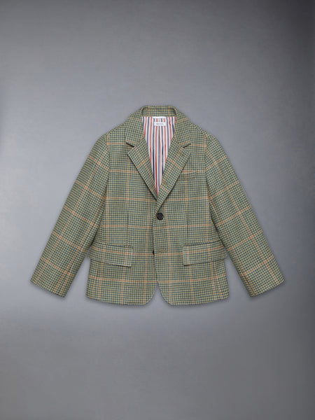CHILDREN'S HERRINGBONE CHEVIOT TWEED SPORTCOAT GREEN