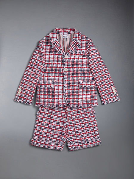 KID'S SUMMER TWEED FRAY SPORT COAT RWBWHT