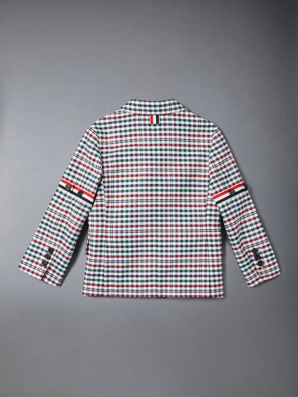 COTTON TWILL GINGHAM TARTAN ARMBAND CLASSIC SPORT COAT - image 3