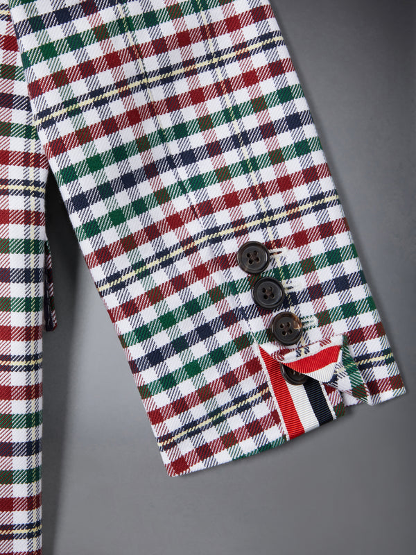 COTTON TWILL GINGHAM TARTAN ARMBAND CLASSIC SPORT COAT - image 7