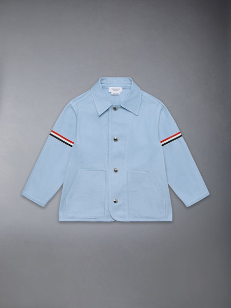 CHILDREN'S CANVAS GARDENING JACKET LIGHT BLUE