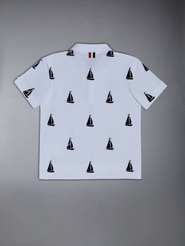 Kid's Half Drop Pique Polo - image 2