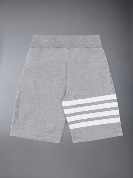 CHILDREN'S LOOPBACK 4-BAR SWEATSHORTS MED GREY