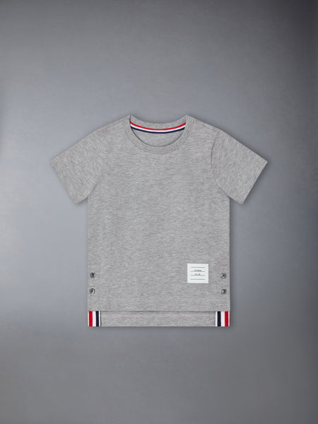 CHILDREN'S JERSEY RWB STRIPE TEE LT GREY