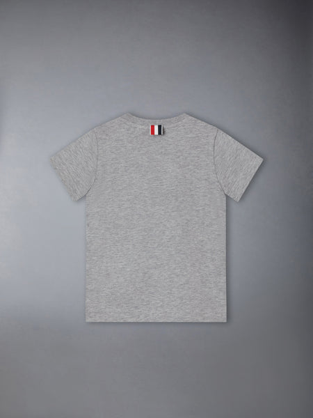 CHILDREN'S JERSEY RWB STRIPE TEE LT GREY