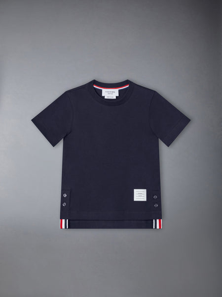 CHILDREN'S JERSEY RWB STRIPE TEE NAVY